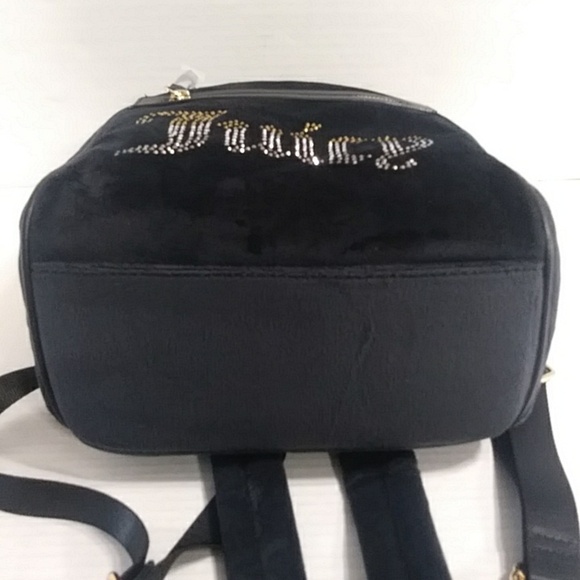 Juicy Couture Black and Gold Studded Backpack With Heart Keychain *NWT* main image 2